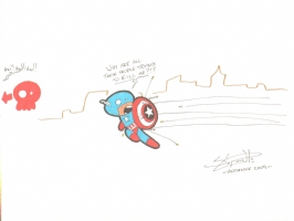 Captain America by Serge Lapointe Comic Art
